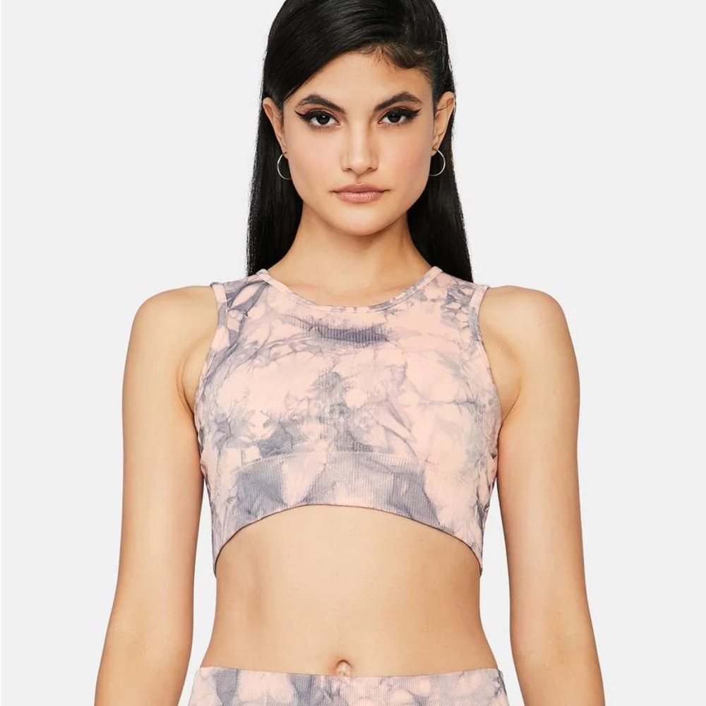 Mono B Koi Pressure Zone Tie Dye Sports Bra Size S